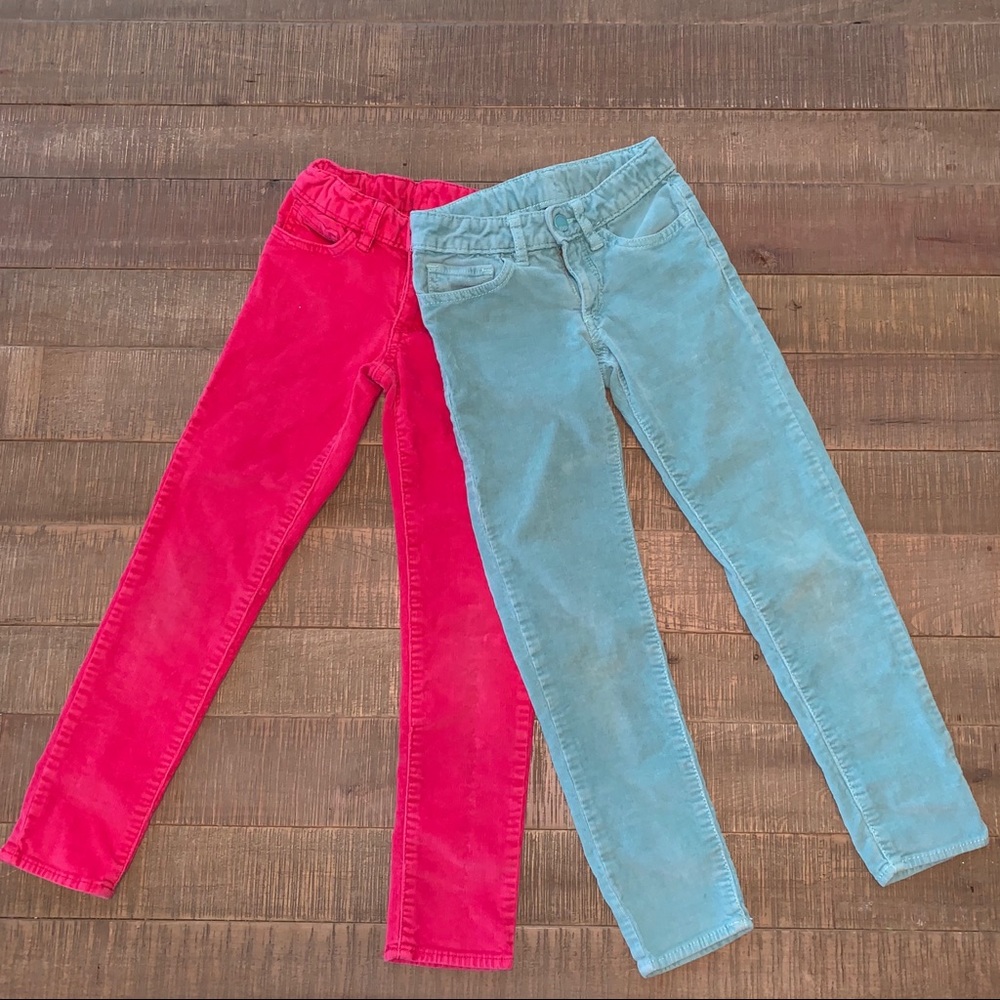 2 pair GAP Kids Girls Super Skinny Corduroy Pants